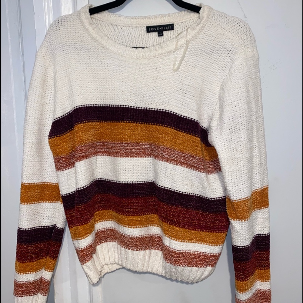 NWT LOVE ELLIE Eleanor Chenille Pullover